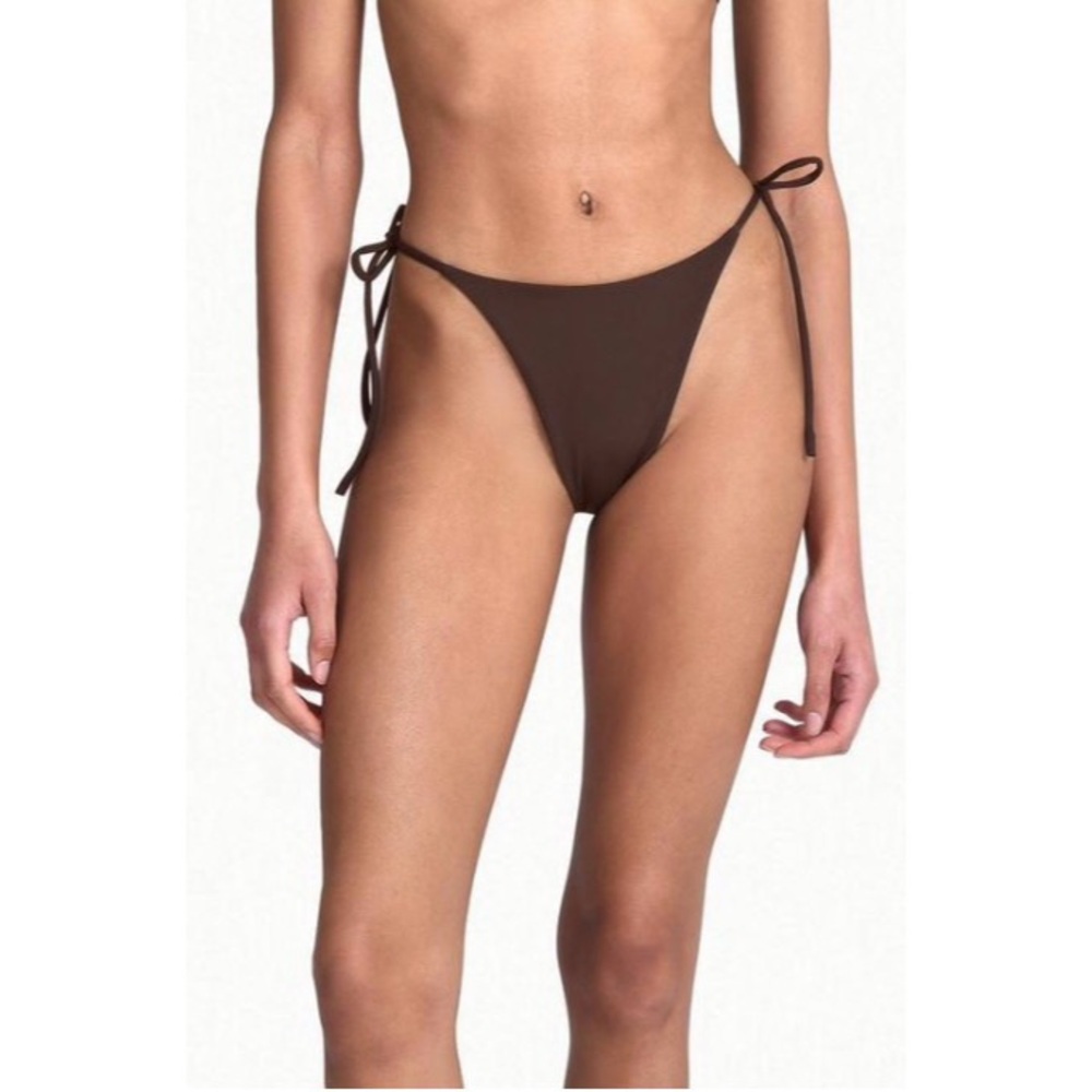 NWT Aexae Brown Triangle Bikini Bottom Size Small